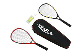 KRAFLA S-SP500 Набор для спидминтона с ракетками (2шт) и воланами (3шт) в чехле