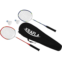 KRAFLA COMFORT200 Набор для бадминтона с ракетками (2 шт) и воланами (2 шт)